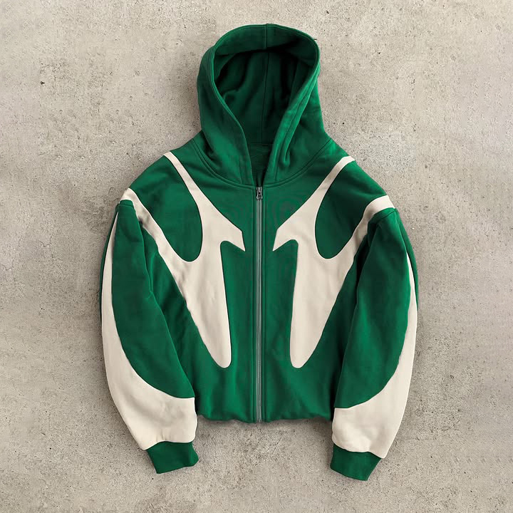 Vintage Oversized Zipper Hoodie Hoodies